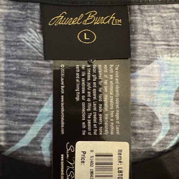 Laurel Burch Multicolor Horse Pattern Women’s Tee - Picture 6 of 6